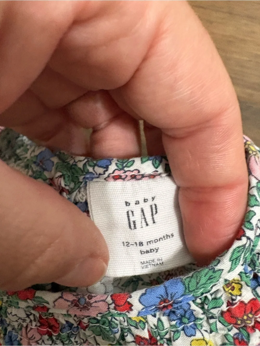 babyGap Floral Romper Jumpsuit 12-18M